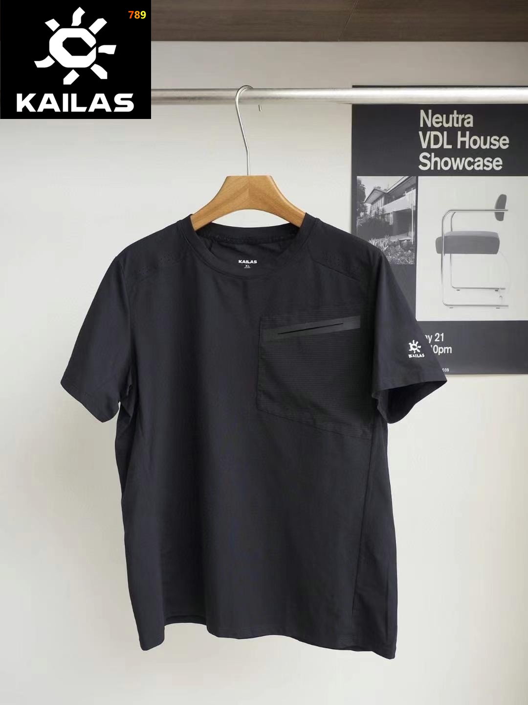 Kailas 5A Cool-Touch Logo Pocket Quick-Dry T-Shirt view 4
