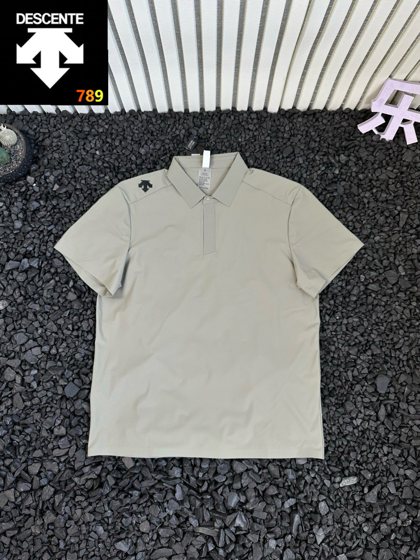 Descente 3D Logo Heat-Press Polo Shirt view 2