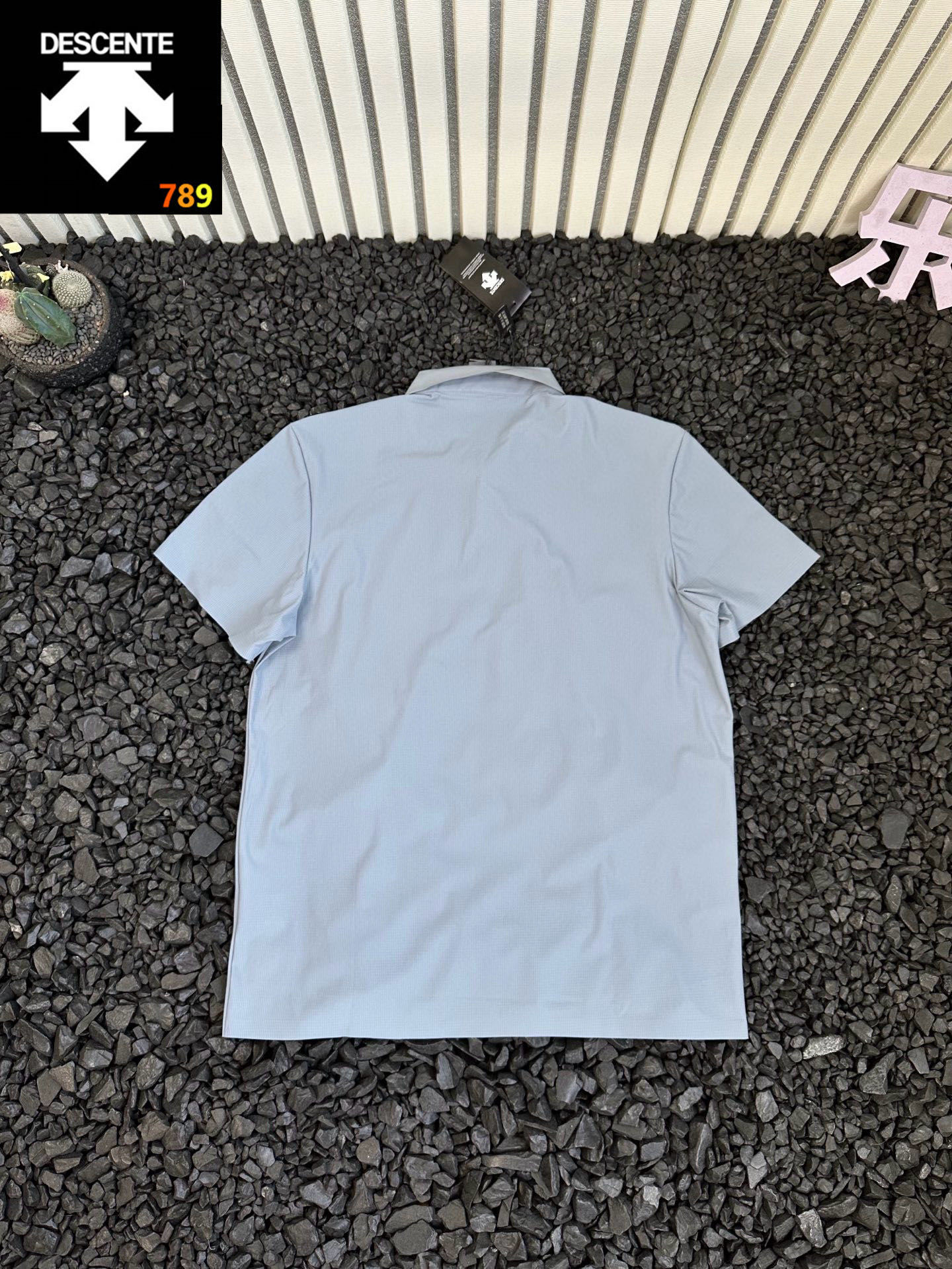 Descente 3D Logo Heat-Press Polo Shirt view 6