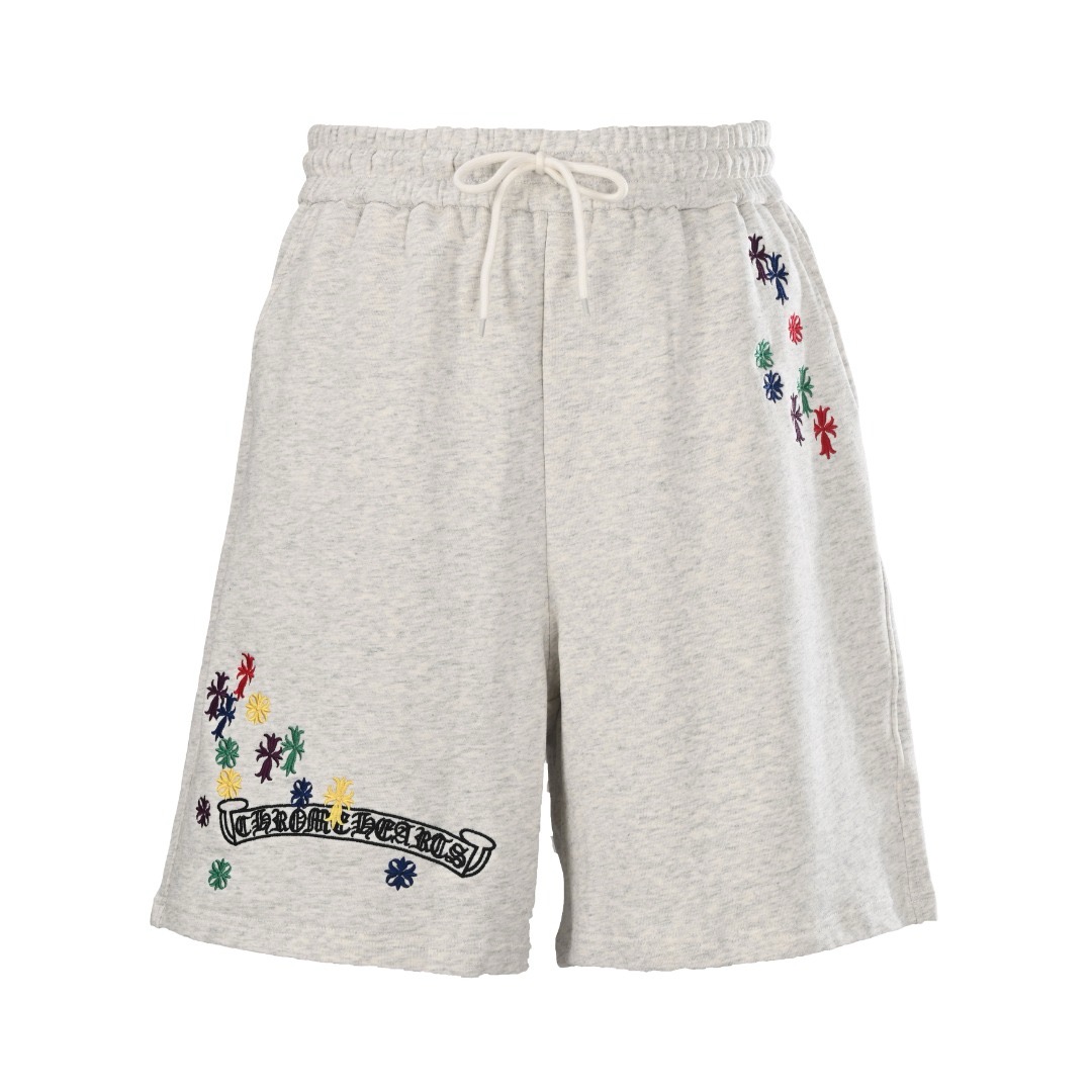 Chrome Hearts Floral Embroidered Pocket Shorts