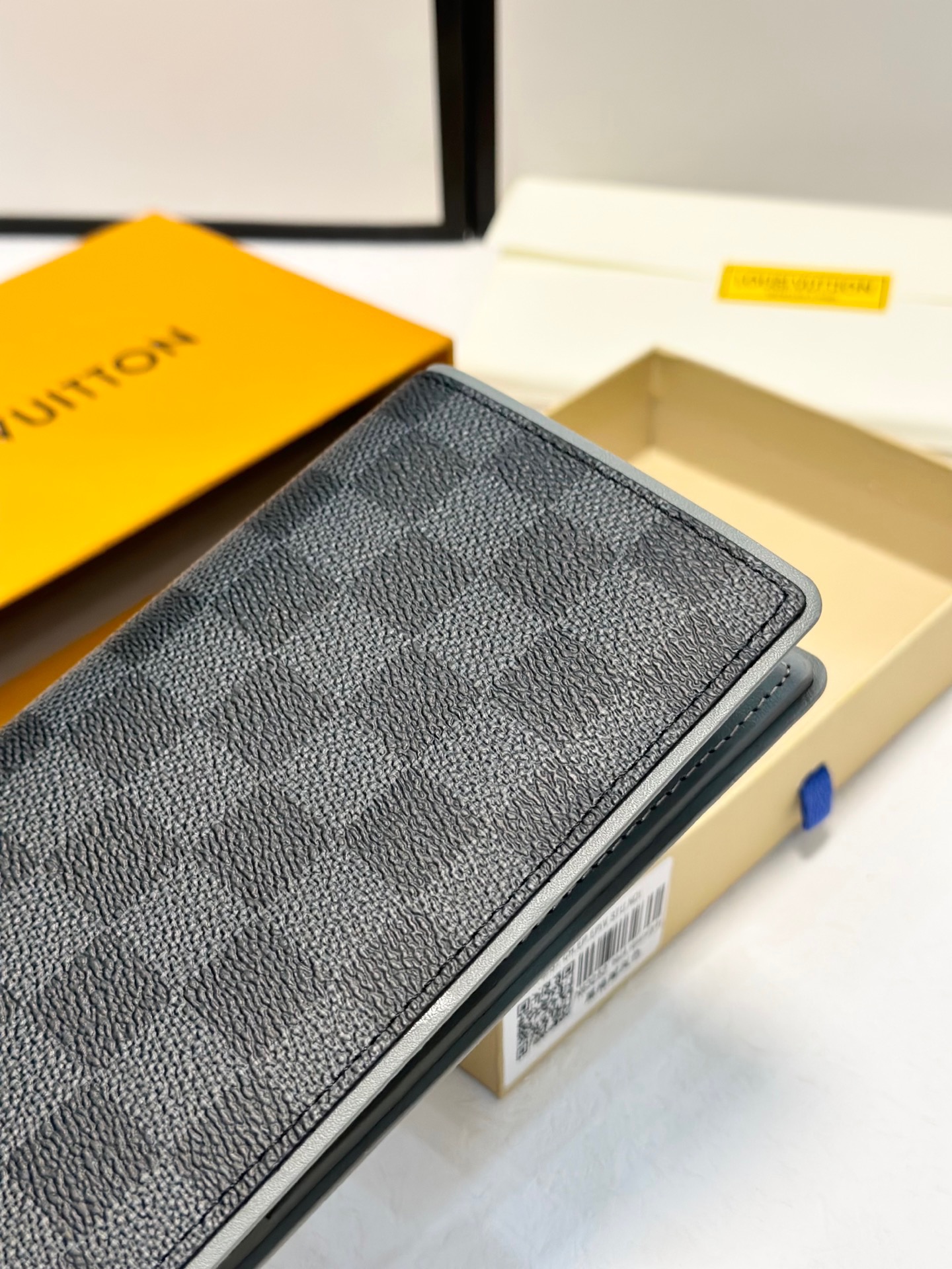 Louis Vuitton Monogram Checkered Bifold Wallet Set (Long & Short) view