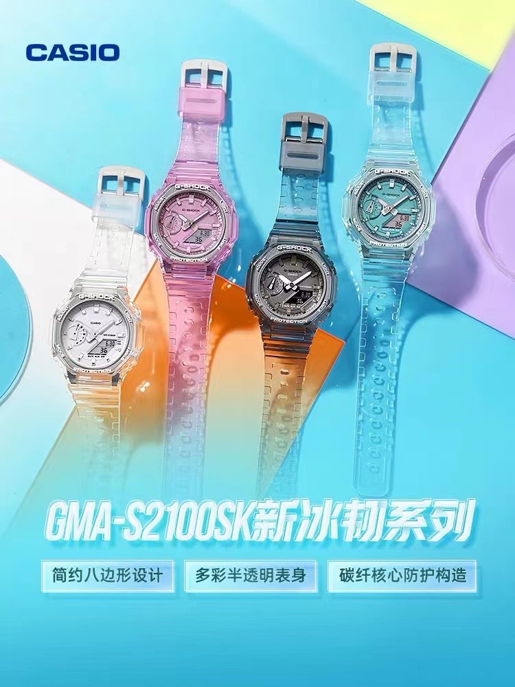 Casio G-Shock GMA-S2100SK Translucent Ice-Tough Octagon Sport Watch view 5