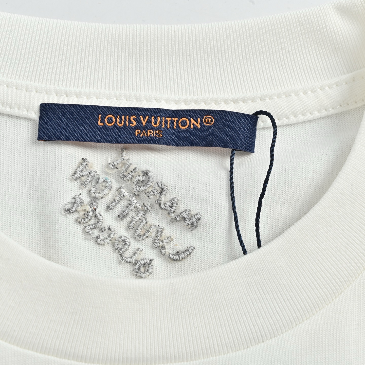 Louis Vuitton Stud and Floral Embroidery Short-Sleeve T-Shirt view 6