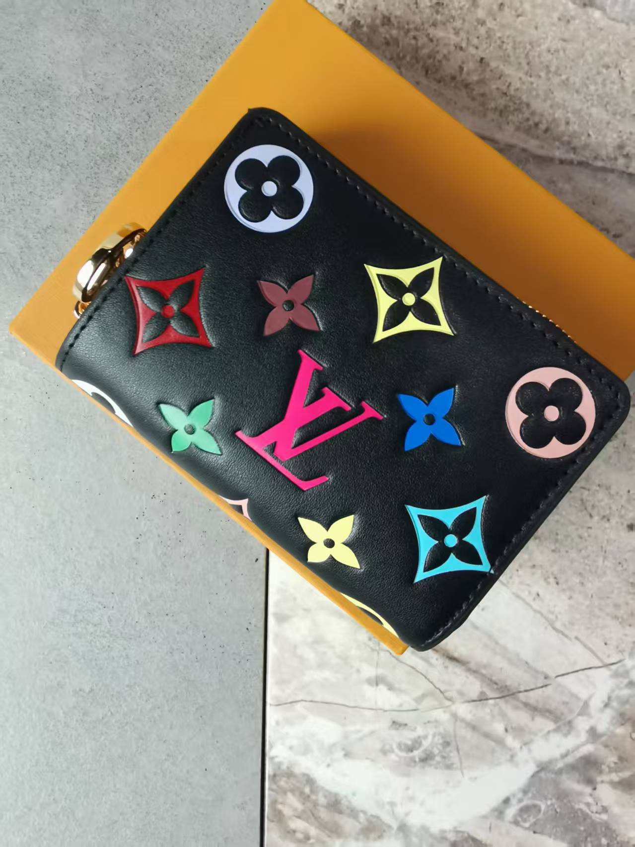 Louis Vuitton Lou Coussin M12378 Compact Wallet 11 x 9 cm Black view
