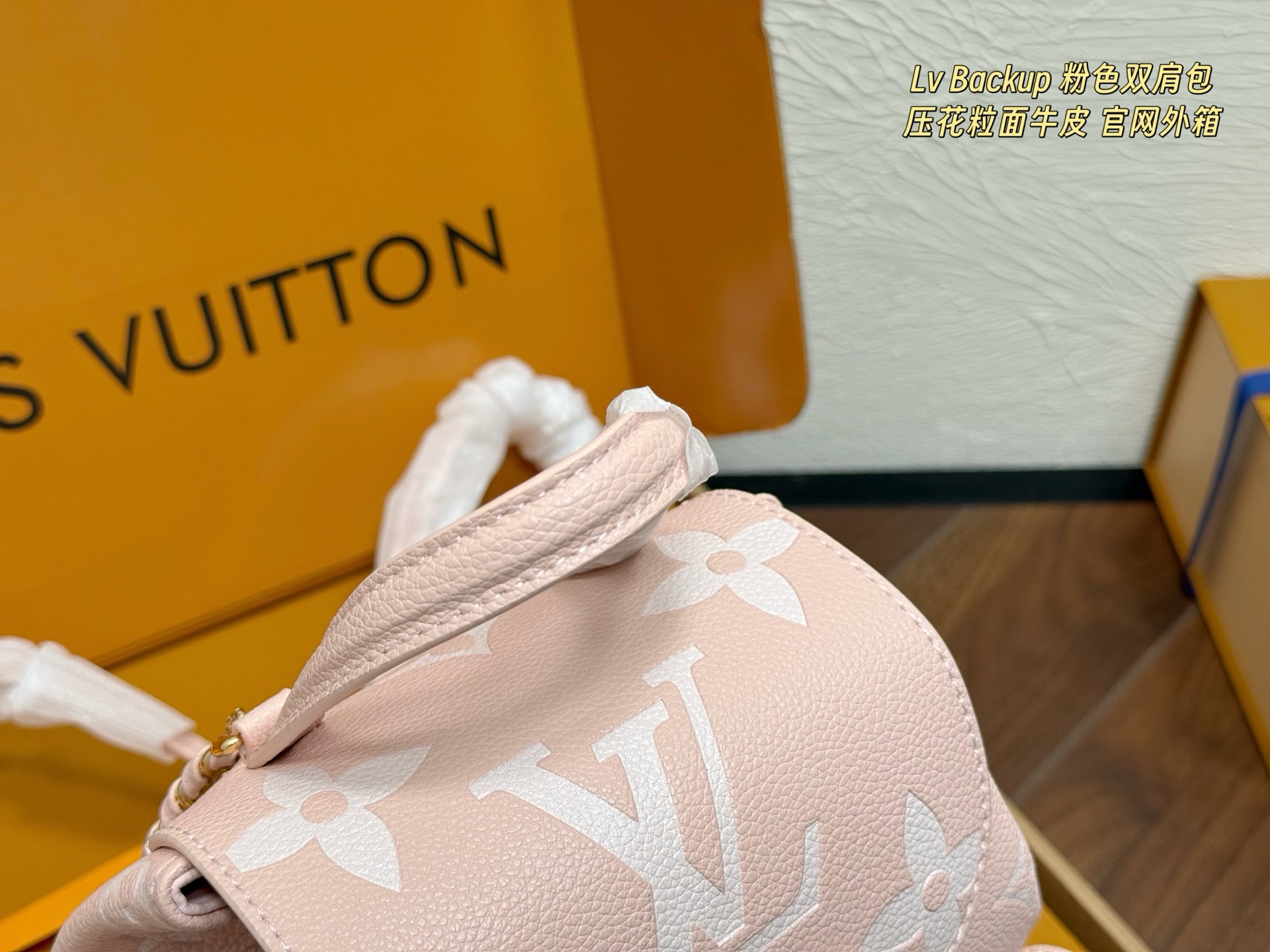 Louis Vuitton Backpack Frog Embossed Pebbled Calfskin 20 x 22 cm Black view 2