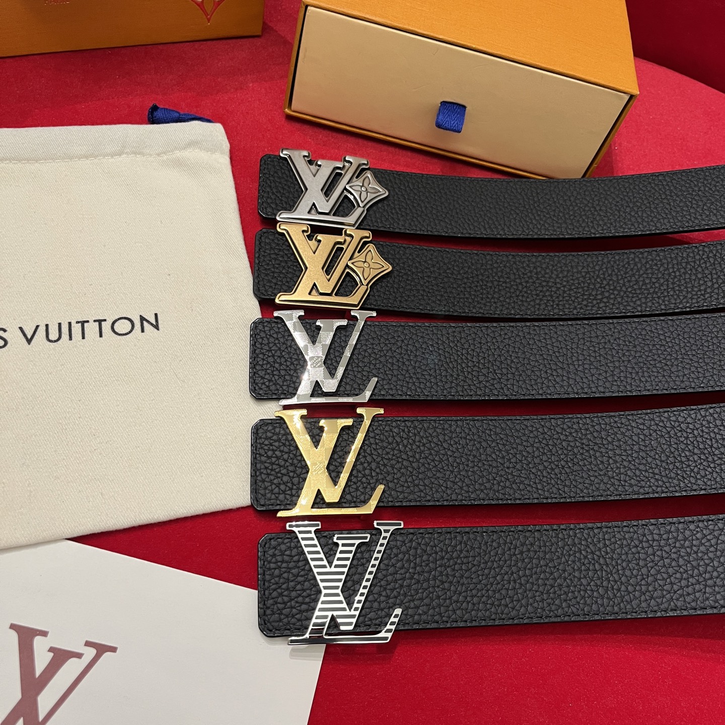 Louis Vuitton Men's Leather Belt 3.8 cm