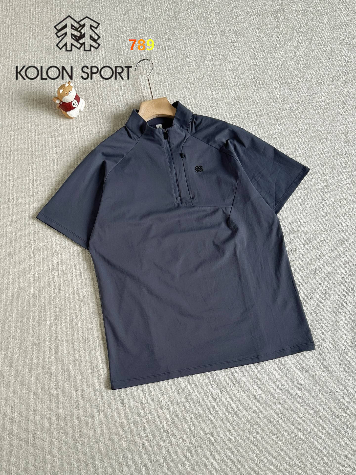 Kolon Sport Half-Zip Pocket Quick-Dry T-Shirt view 2