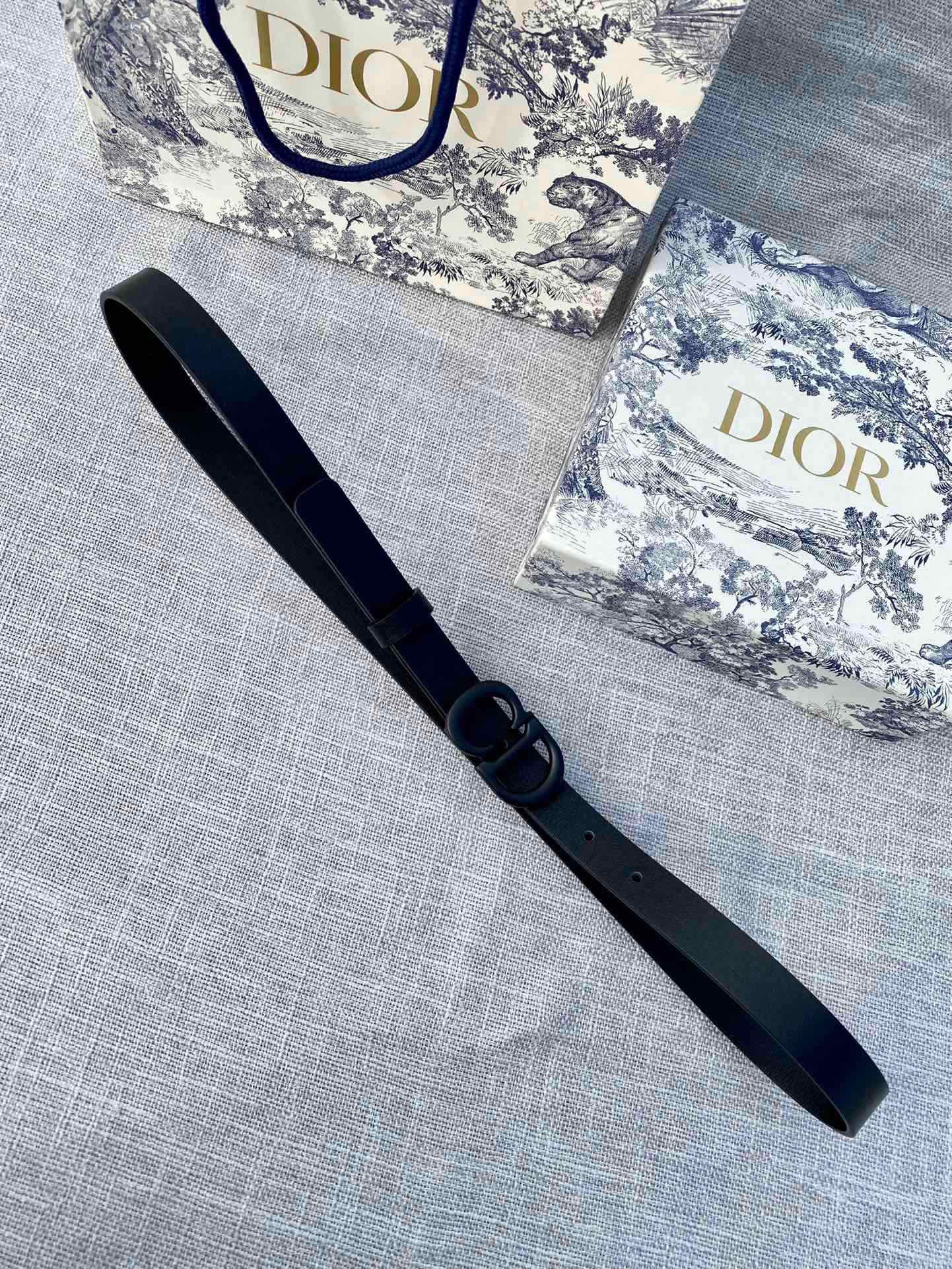 Dior Saddle CD Logo Reversible Belt 2.0 cm view 5