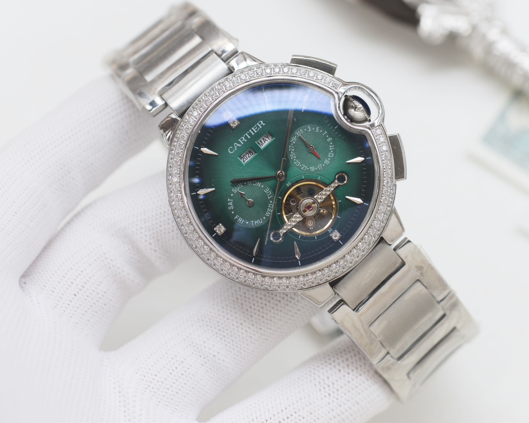 Cartier Santos Automatic Men's Dress Watch 44mm view 2