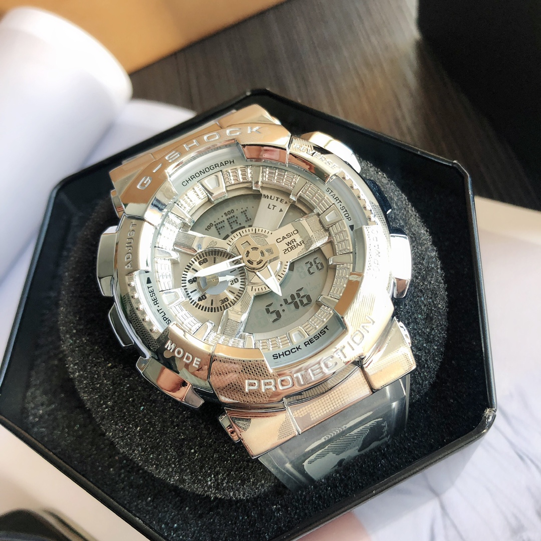 Casio G-Shock GM-110 Metal-Armour Ana-Digi Watch view 5