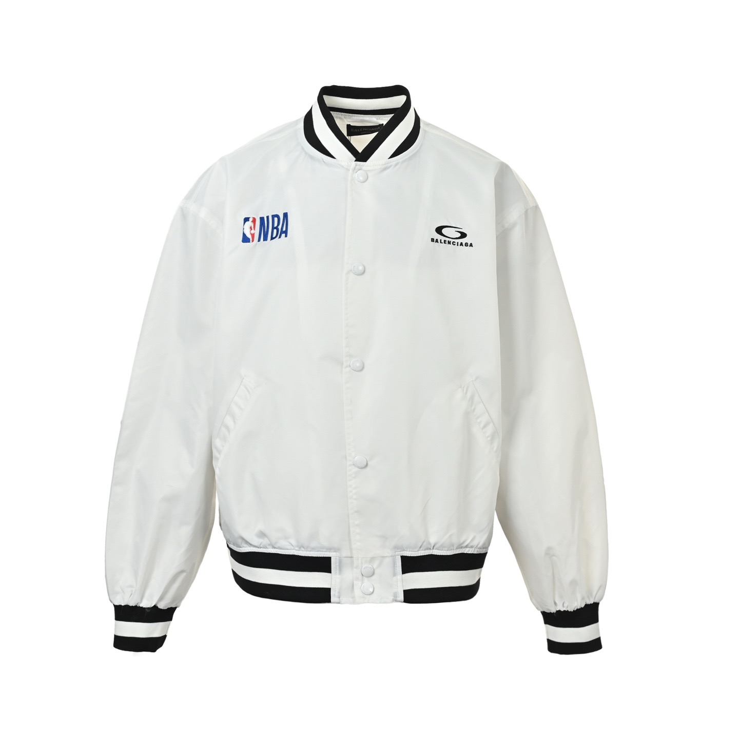 Balenciaga x NBA 26SS Embroidered Baseball Jacket