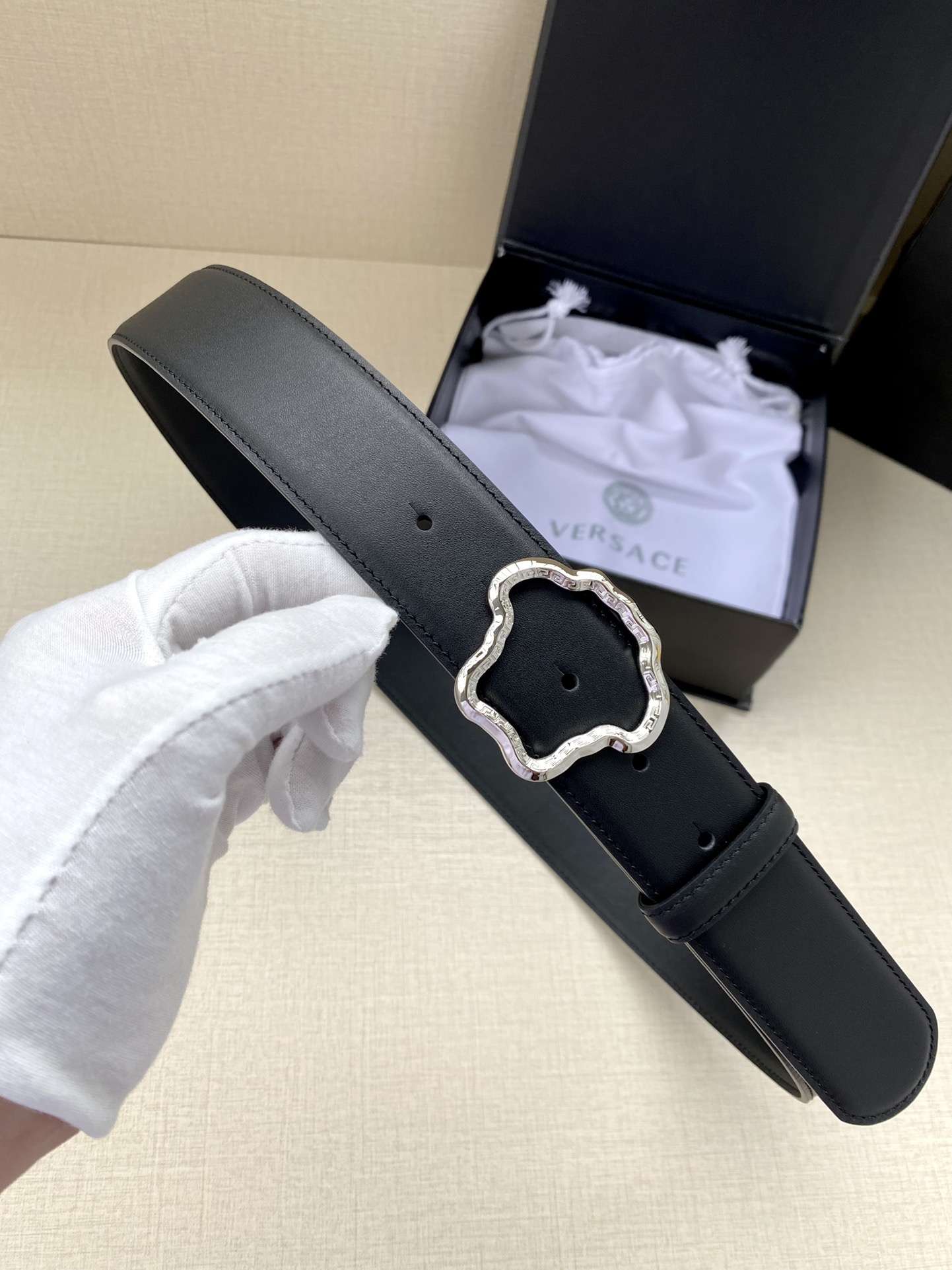 Versace Palazzo Medusa Belt 4.0cm