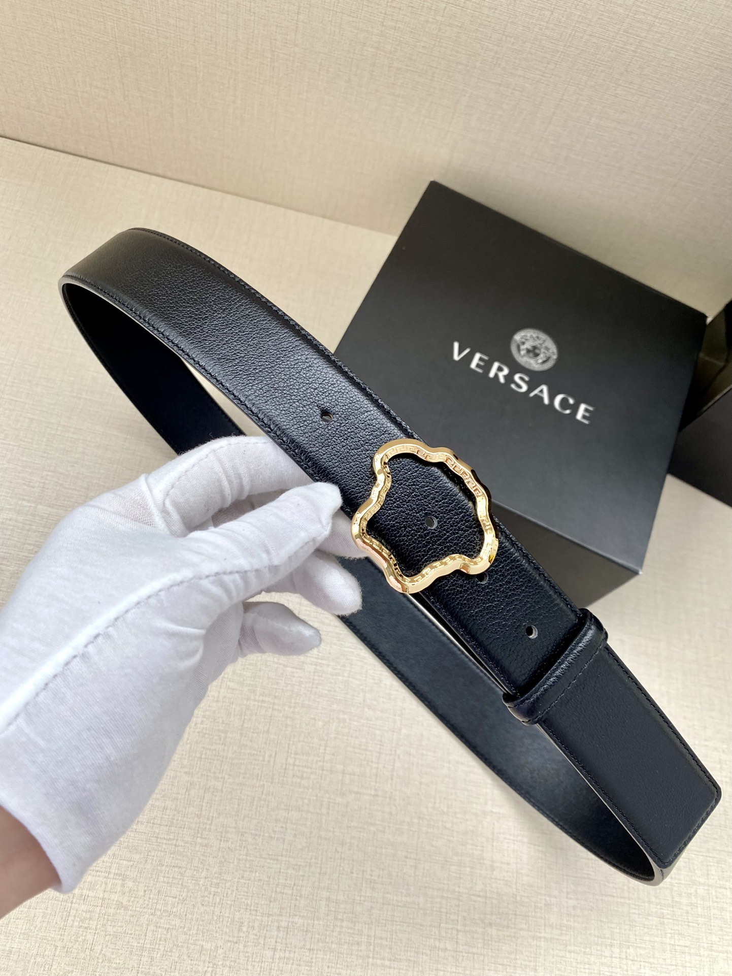 Versace Palazzo Medusa Belt 4.0cm