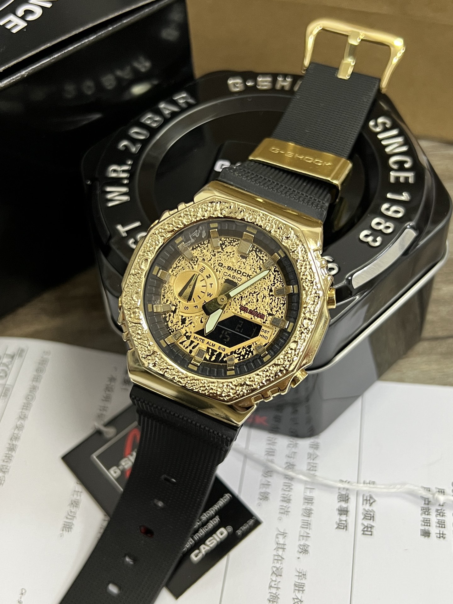 Casio G-Shock GM-2100 / ECB-10YP Octagon Metal-Case Ana-Digi Watch view 2