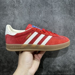 Adidas Gazelle Indoor Trainers 'White / Red' view 1