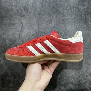 Adidas Gazelle Indoor Trainers 'White / Red' view 2