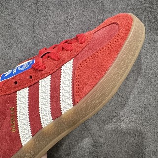 Adidas Gazelle Indoor Trainers 'White / Red' view 6