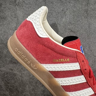 Adidas Gazelle Indoor Trainers 'White / Red' view 7