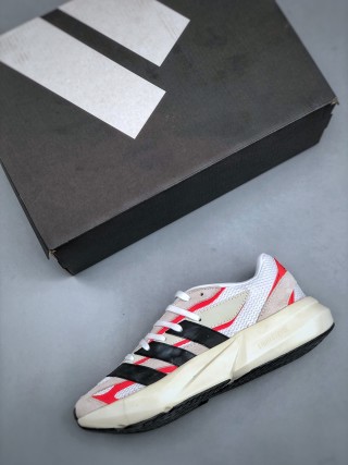 Adidas Lightblaze 'White / Black / Red' view 3