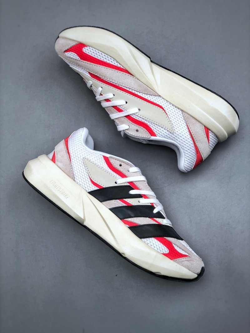 Adidas Lightblaze 'White / Black / Red' view