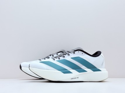 Adidas Adizero Evo SL 'White / Grey / Green' view 4