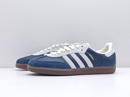 Adidas Samba OG 'Aurora Ink Navy Blue / Cream White' view 4