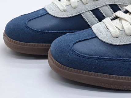 Adidas Samba OG 'Aurora Ink Navy Blue / Cream White' view 7