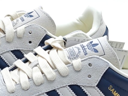 Adidas Samba OG 'Aurora Ink Navy Blue / Cream White' view 8