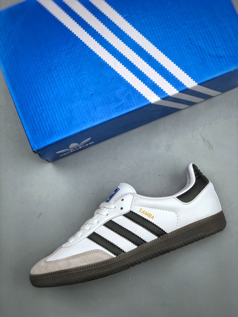 Adidas Samba OG 'Black / White / Grey / Gold' view