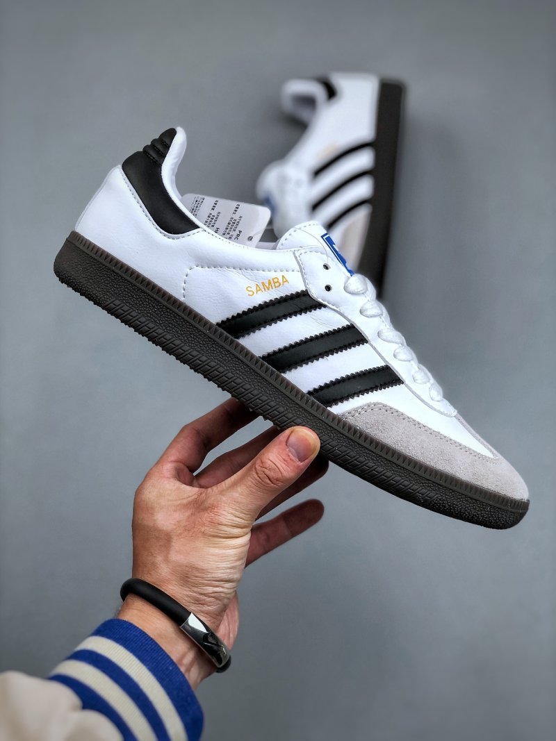 Adidas Samba OG 'Black / White / Grey / Gold' view
