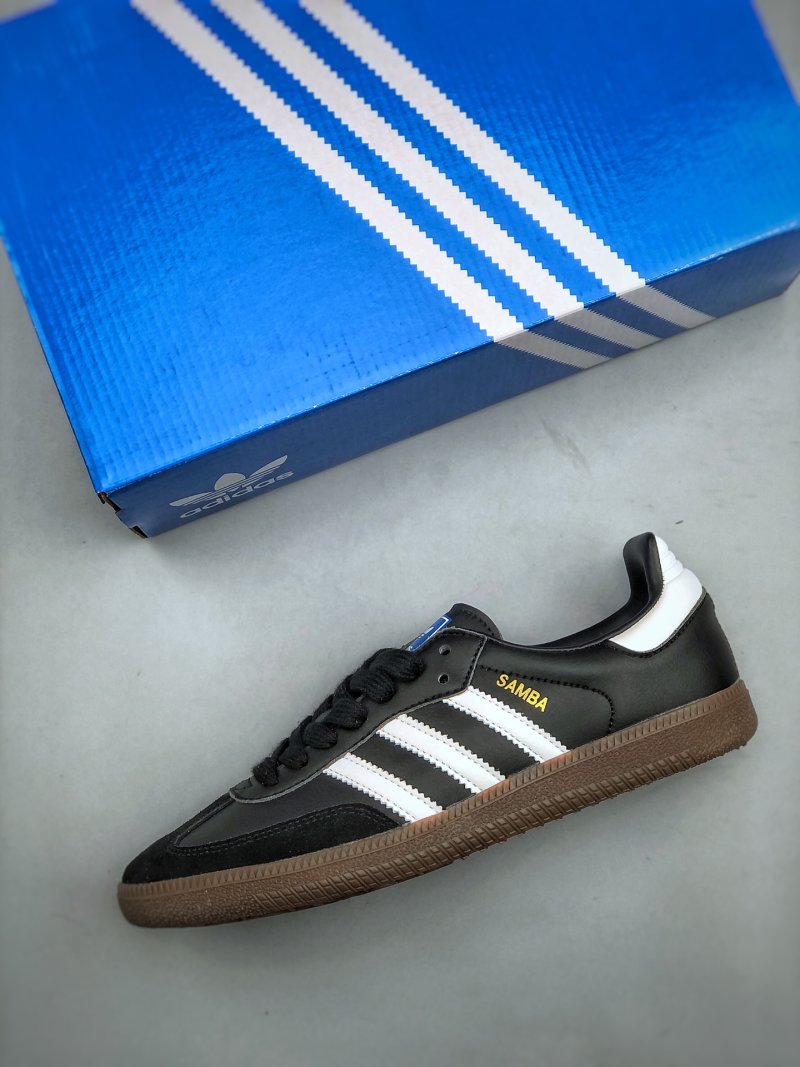 Adidas Samba OG 'Black / White / Gold' view