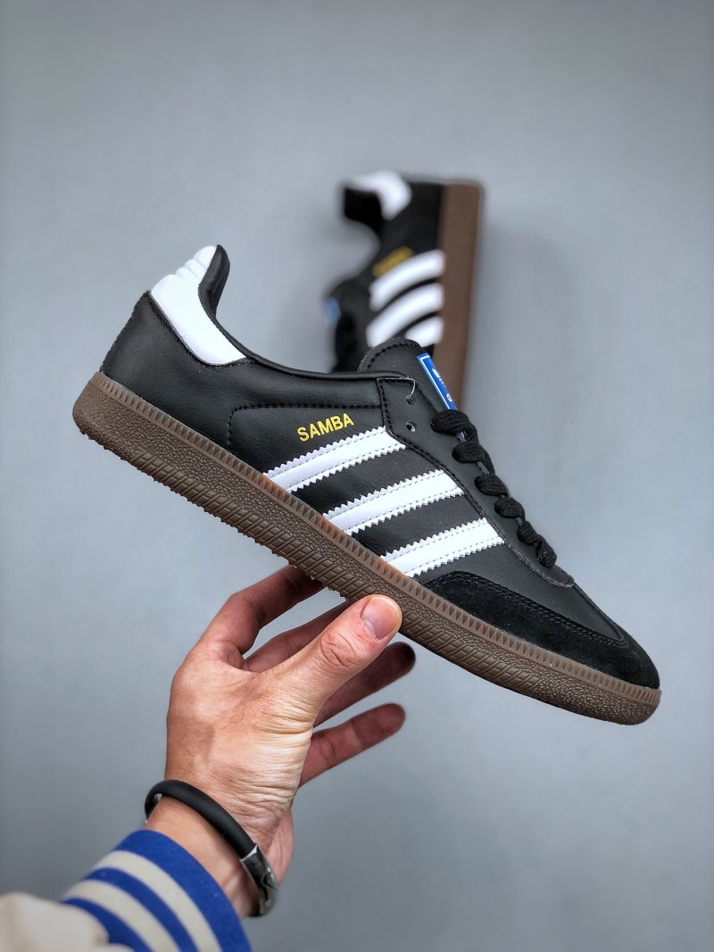 Adidas Samba OG 'Black / White / Gold' view