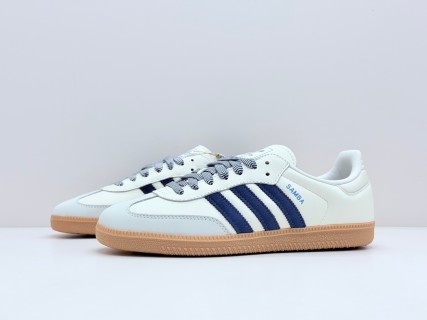Adidas Samba OG 'Off White Dark Blue' view 4