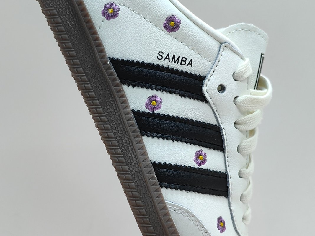 Adidas Samba OG 'White Embroidered Floral' view