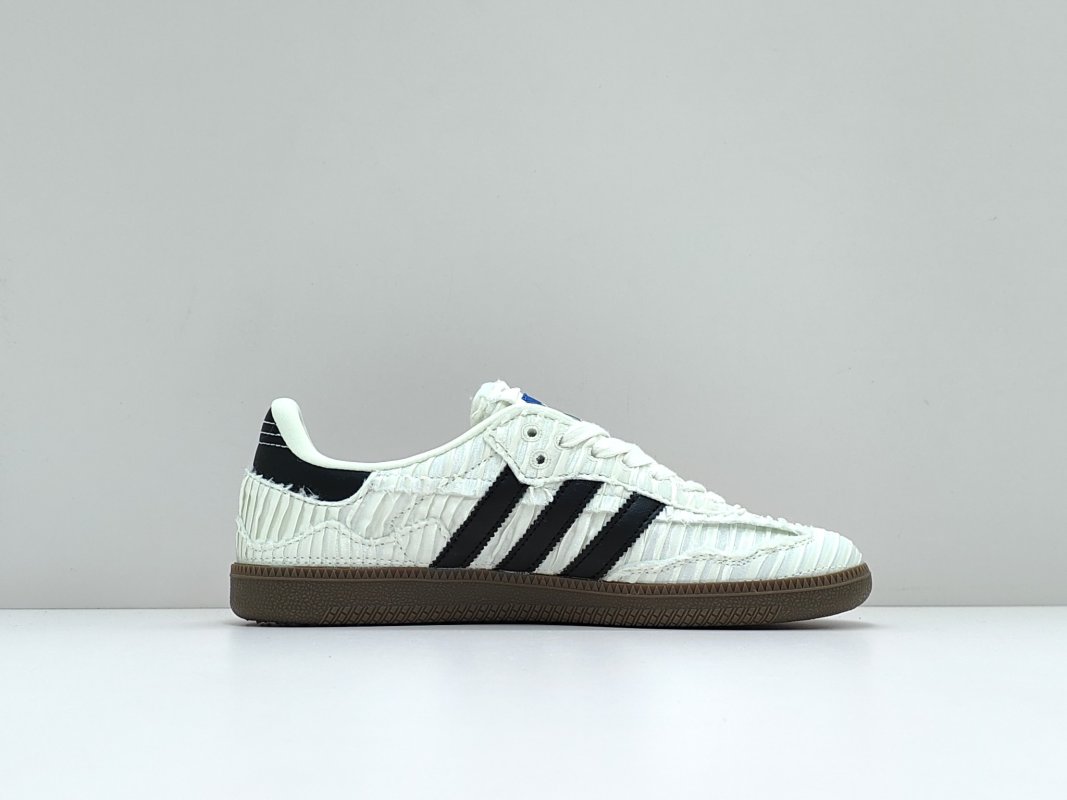 Adidas Samba OG x Caroline 'Black / White / Blue' view