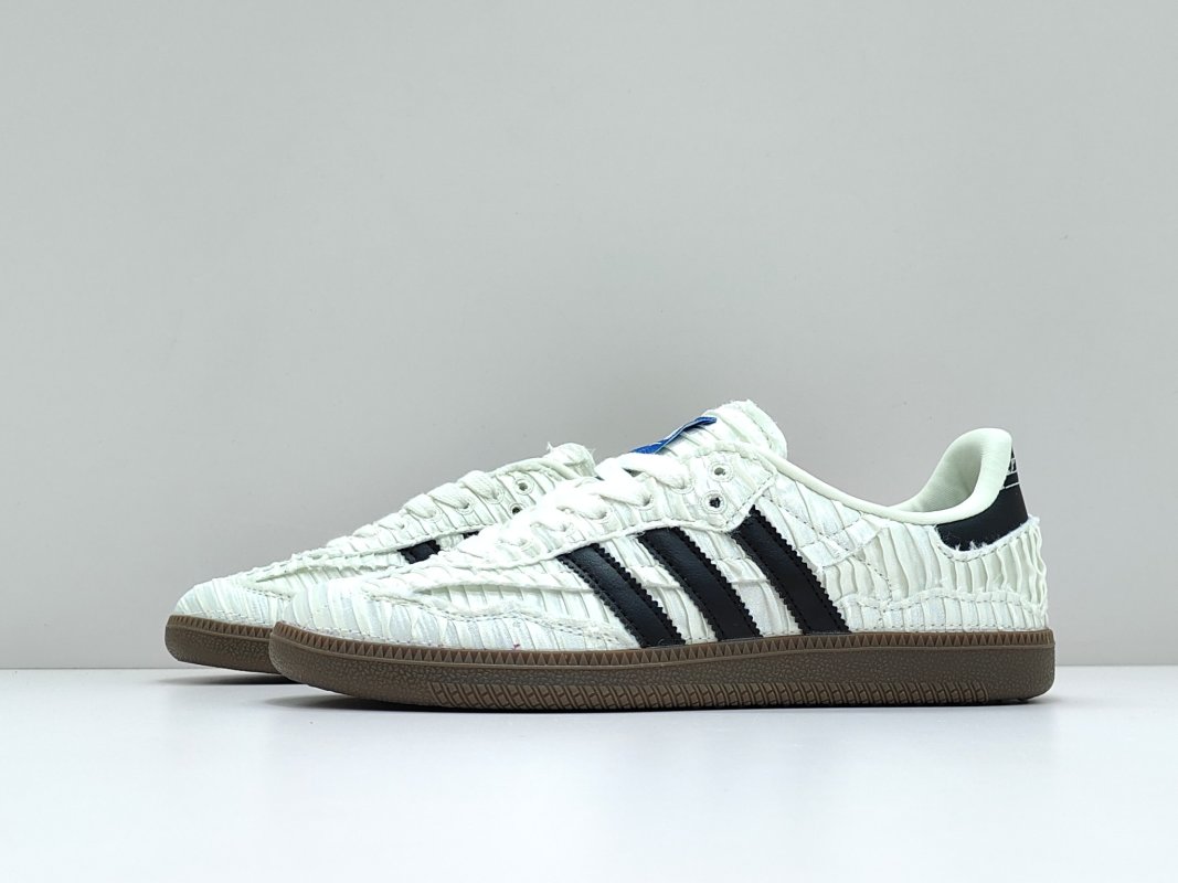 Adidas Samba OG x Caroline 'Black / White / Blue' view