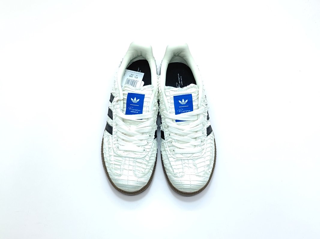 Adidas Samba OG x Caroline 'Black / White / Blue' view