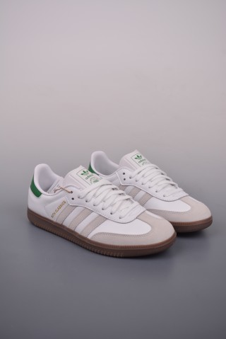 Kith x Adidas Originals Samba OG 'White / Green' view 1