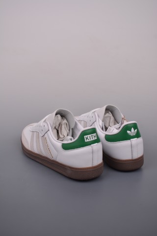 Kith x Adidas Originals Samba OG 'White / Green' view 2