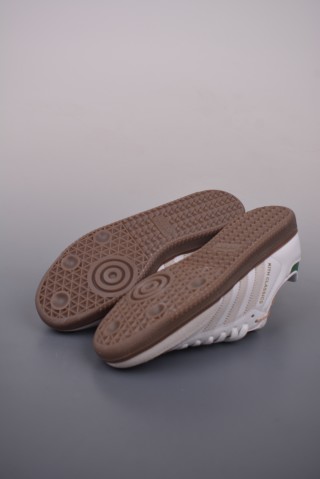 Kith x Adidas Originals Samba OG 'White / Green' view 3