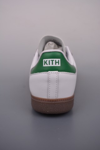Kith x Adidas Originals Samba OG 'White / Green' view 4