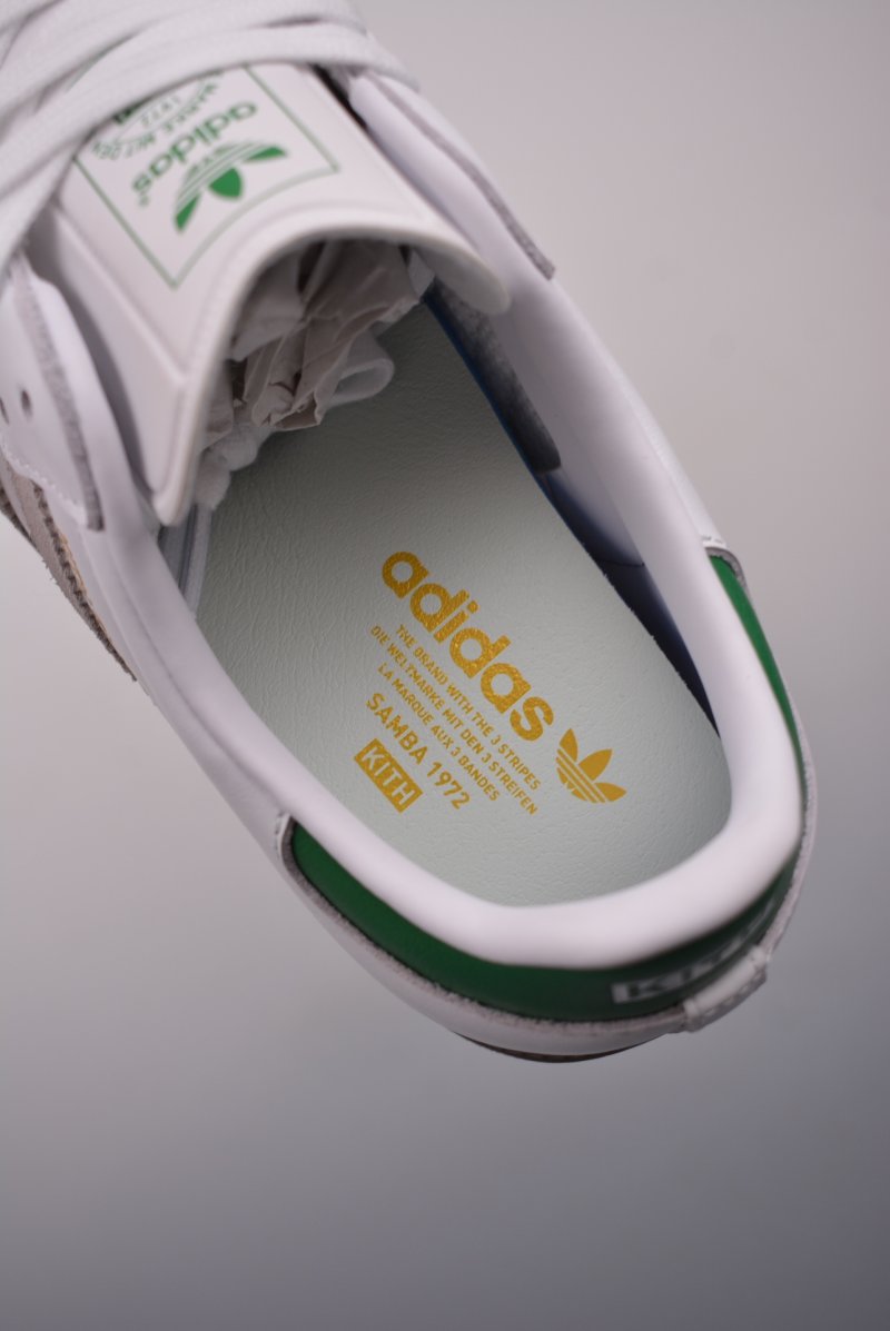 Kith x Adidas Originals Samba OG 'White / Green' view