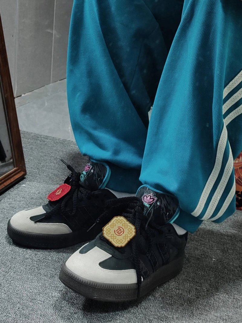 Adidas Samba XLG CNY 'Black / Grey' view