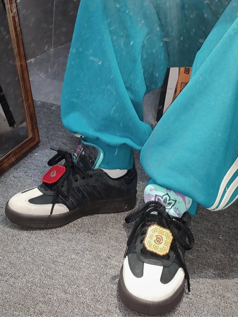 Adidas Samba XLG CNY 'Black / Grey' view