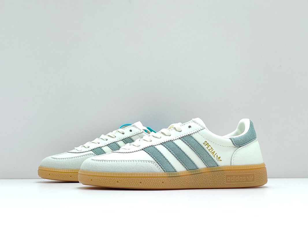 Adidas Originals Handball Spezial 'White / Grey / Green' view