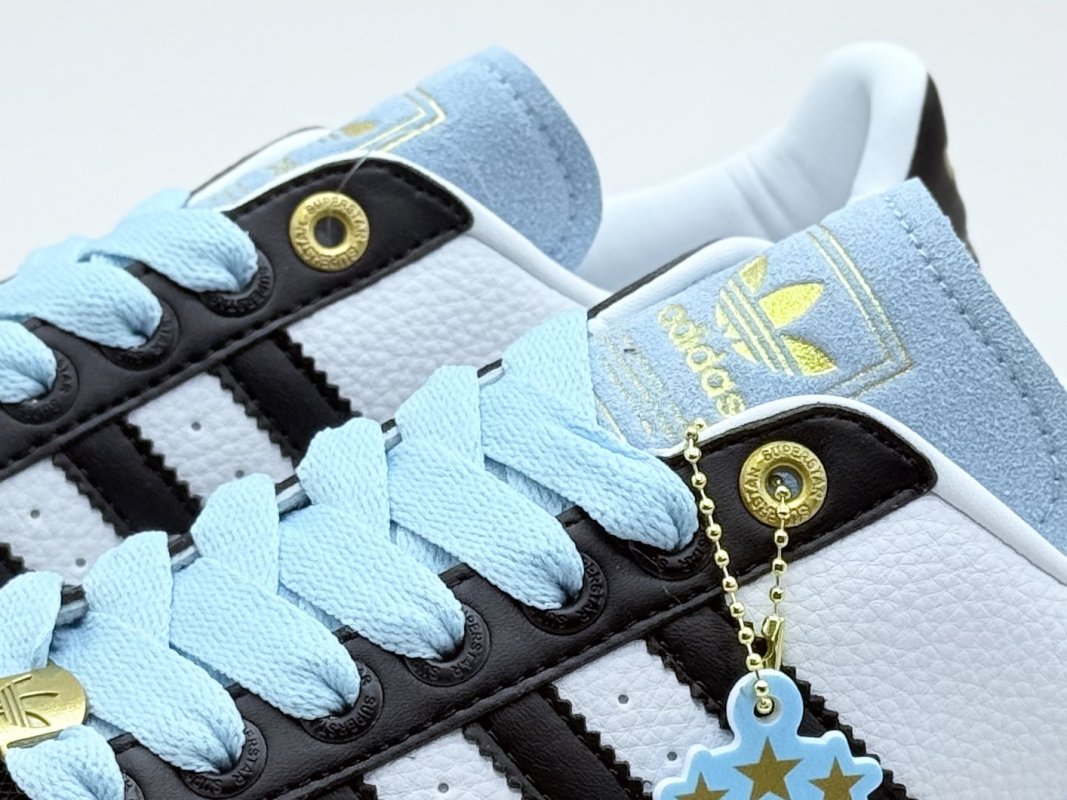 Adidas Originals Superstar 'Black / White / Blue' view