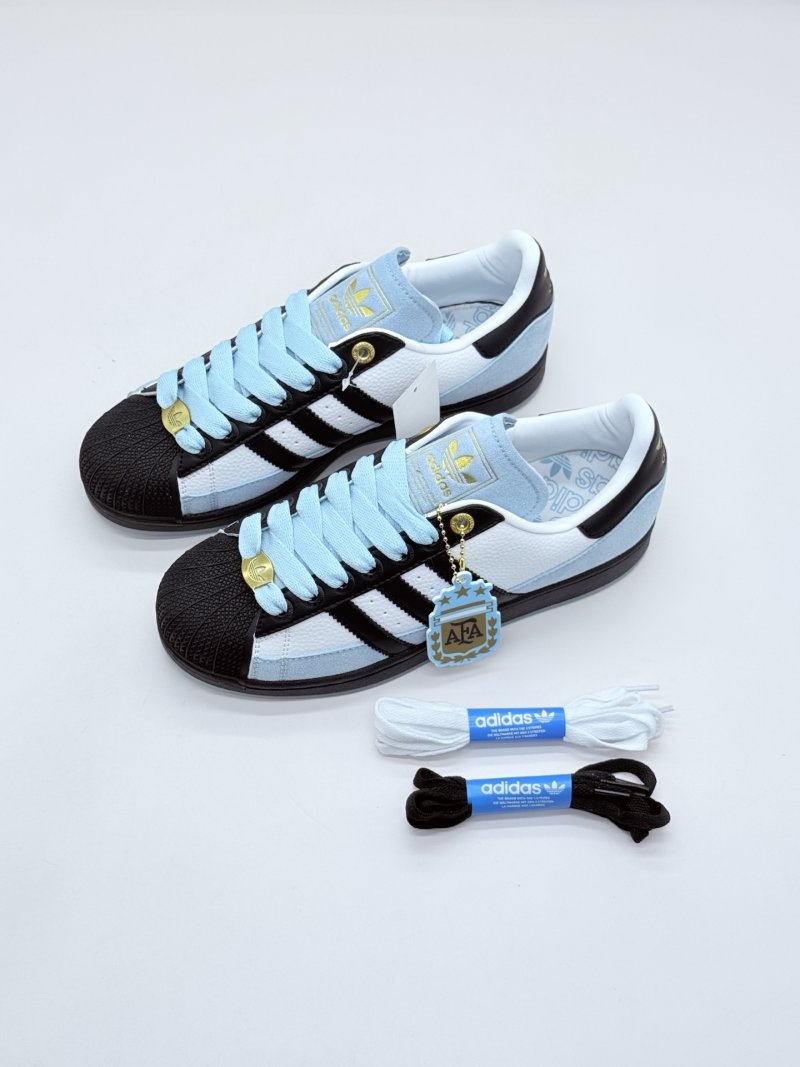 Adidas Originals Superstar 'Black / White / Blue' view