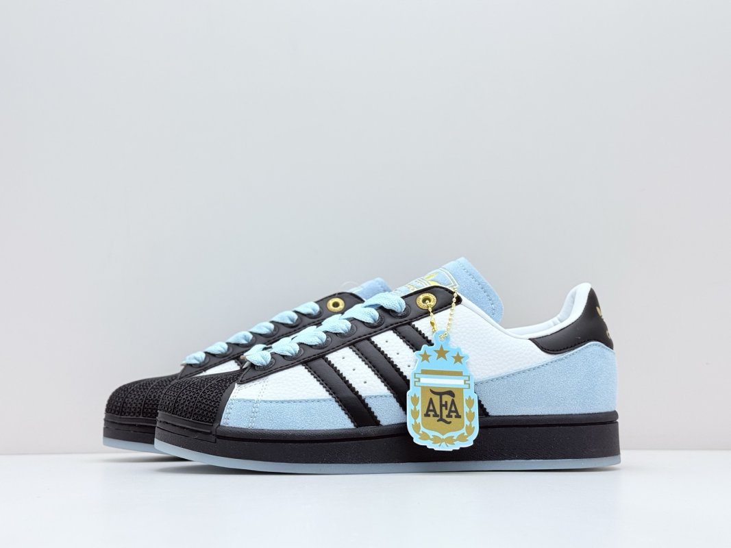 Adidas Originals Superstar 'Black / White / Blue' view