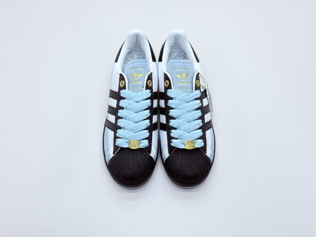 Adidas Originals Superstar 'Black / White / Blue' view