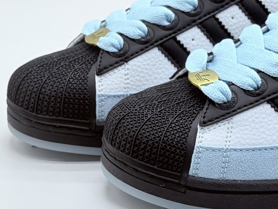 Adidas Originals Superstar 'Black / White / Blue' view
